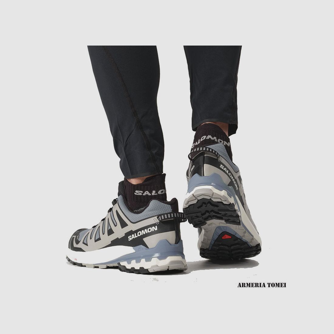 SALOMON – MEN – XA PRO 3D V9 GTX Flint Stone / Black / Ghost Gray, image 8 of 8