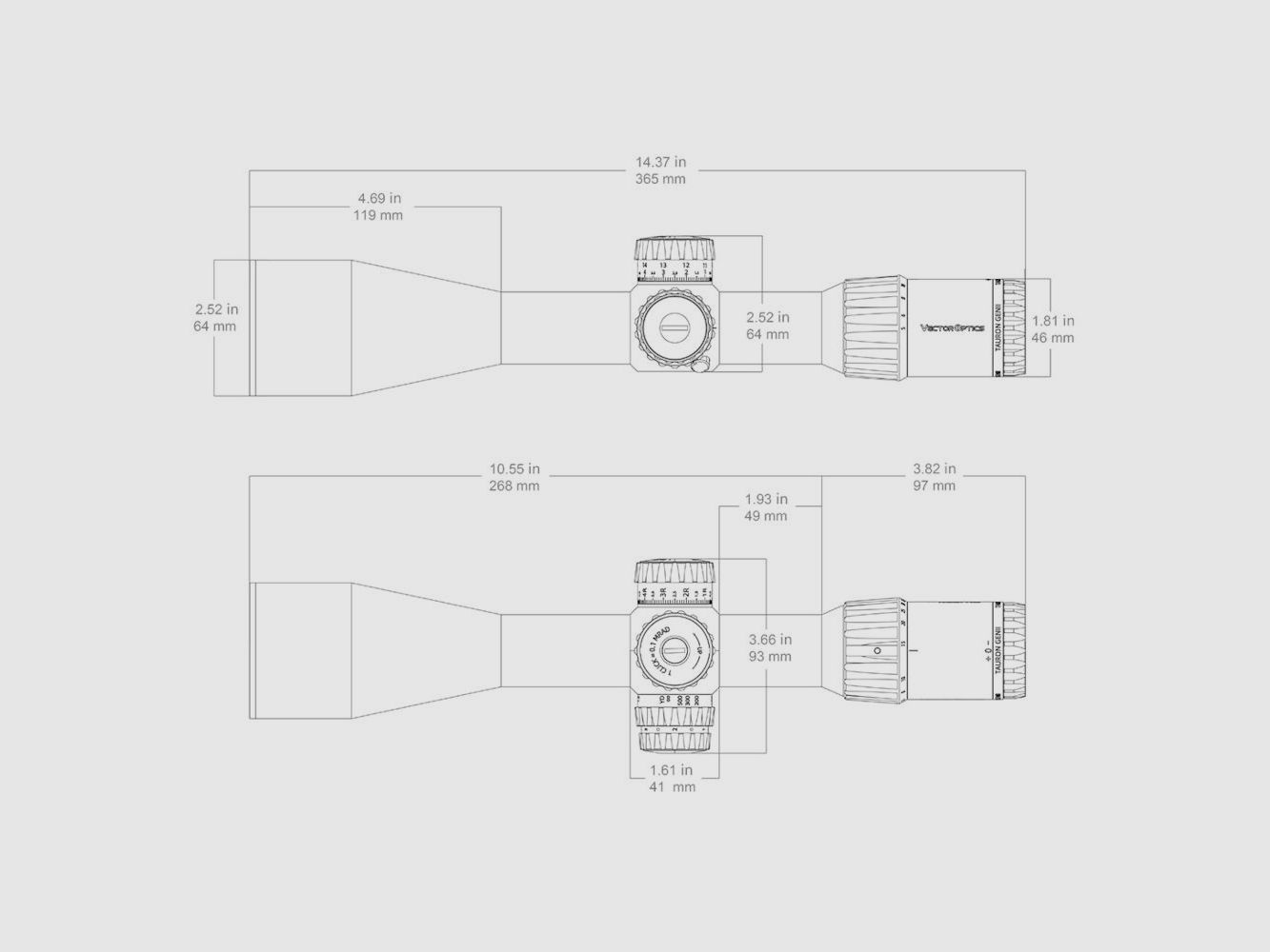 Zielfernrohr VECTOR OPTICS TAURON GEN II 5-40X56 ED FFP, Bild 6 von 6