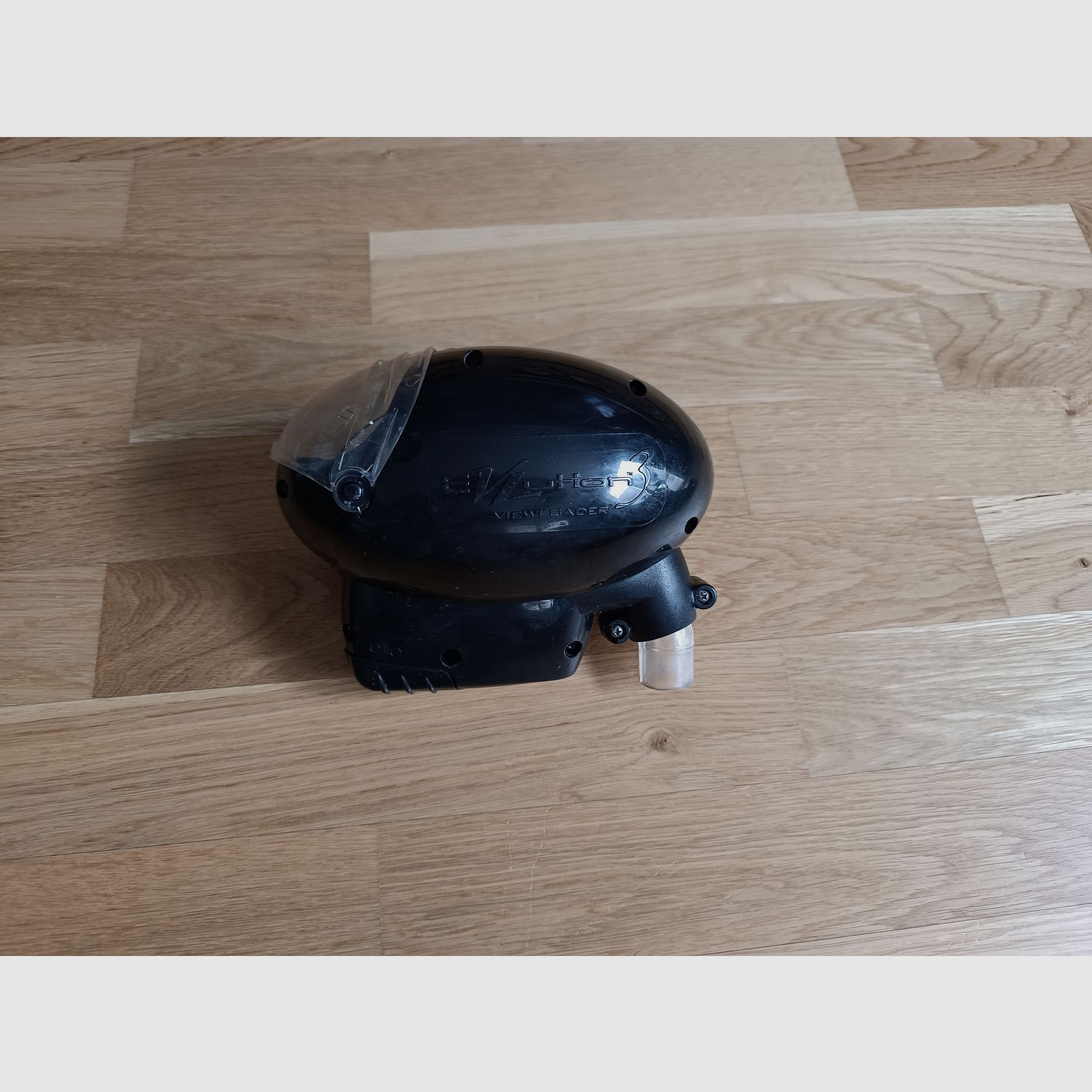 Proto PMR 7, paintball marker with various equipment