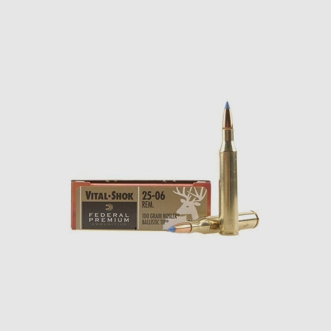 Federal Premium Nosler Ballistic Tip Hunting .25-06 Rem. 100GR 20 cartridges