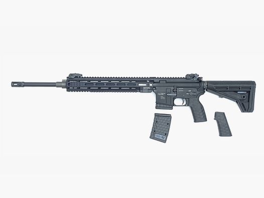 OA-15 PR DMR, Canon 20″, OA MDR M-LOK Garde-main 13″, OA M4 Crosse BUIS, Triggertech Duty Trigger, MF