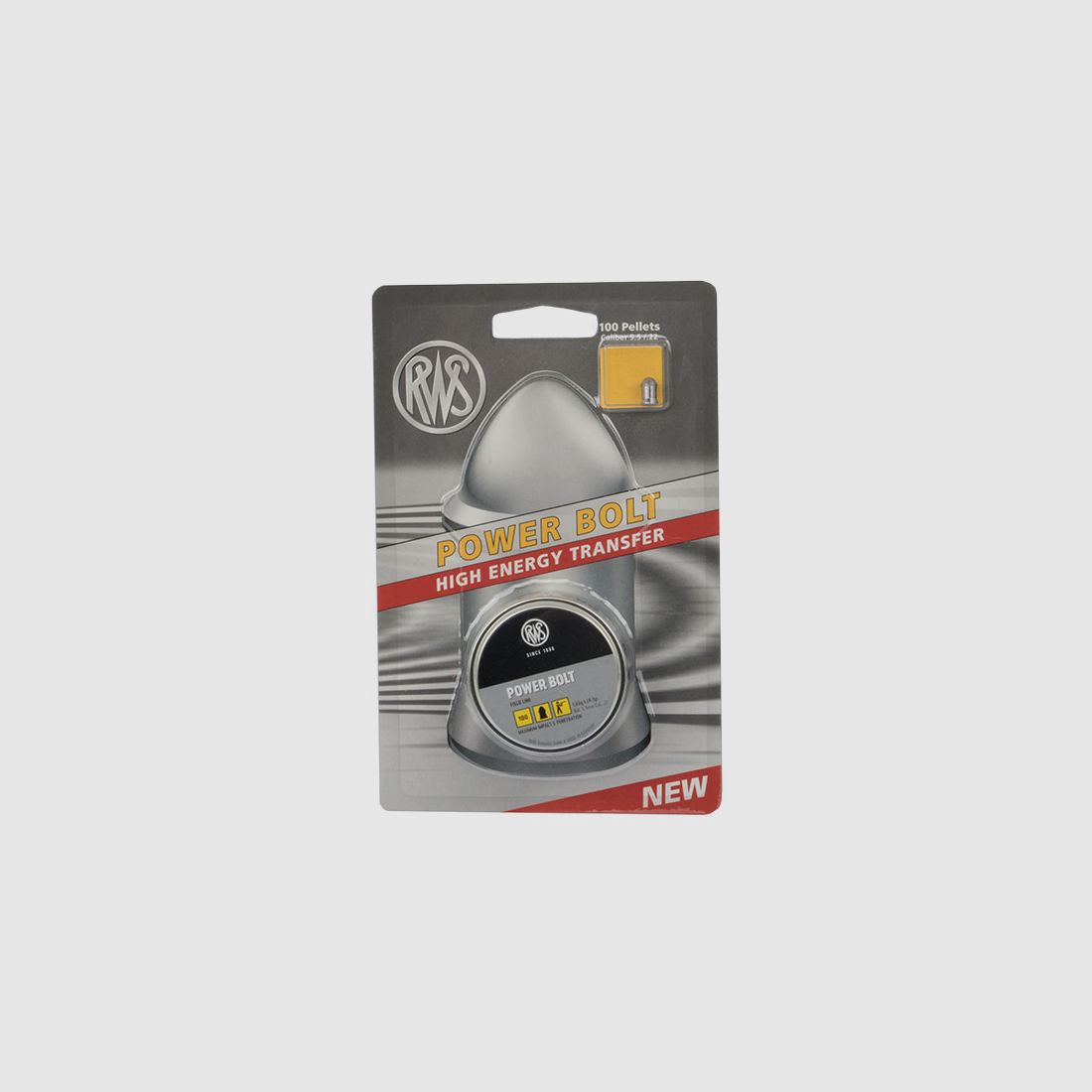 Spitzkopf Jagd Diabolos RWS Power Bolt Field Line Kaliber 5,5 mm 1,6 g glatt 100 StĂĽck