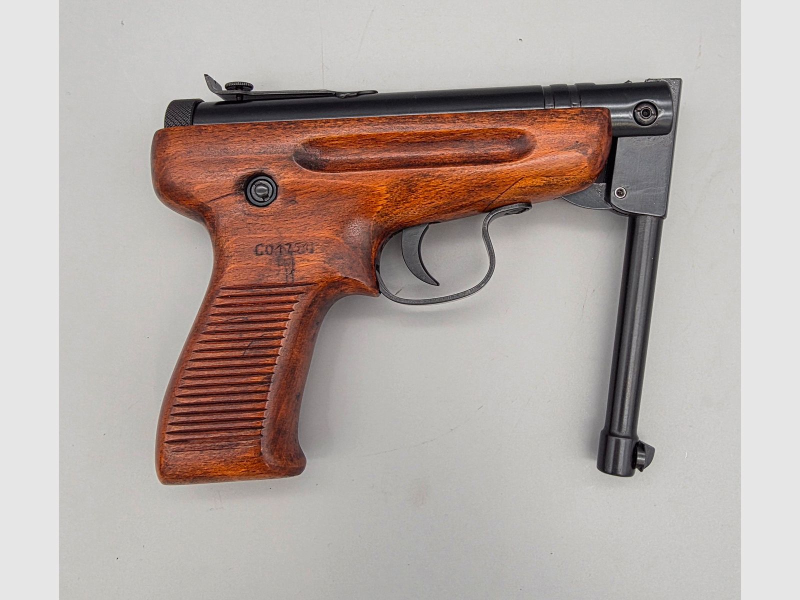 Restaurierte Luftpistole Haenel LUP54 selten zu finden Knicker Pistole GST LUP 54