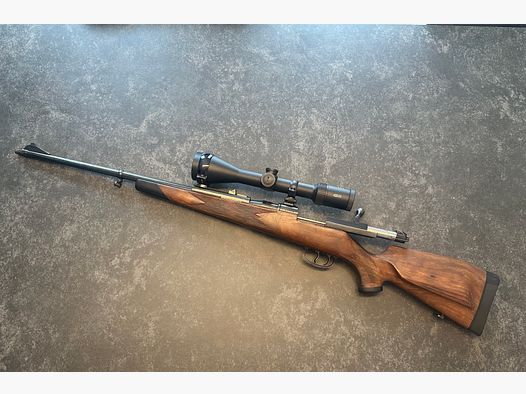Mauser 66 in 8x68s mit m13x1 Mündungsgewinde und Meopta Meostar r2 2,5-15x56 Zielfernrohr
