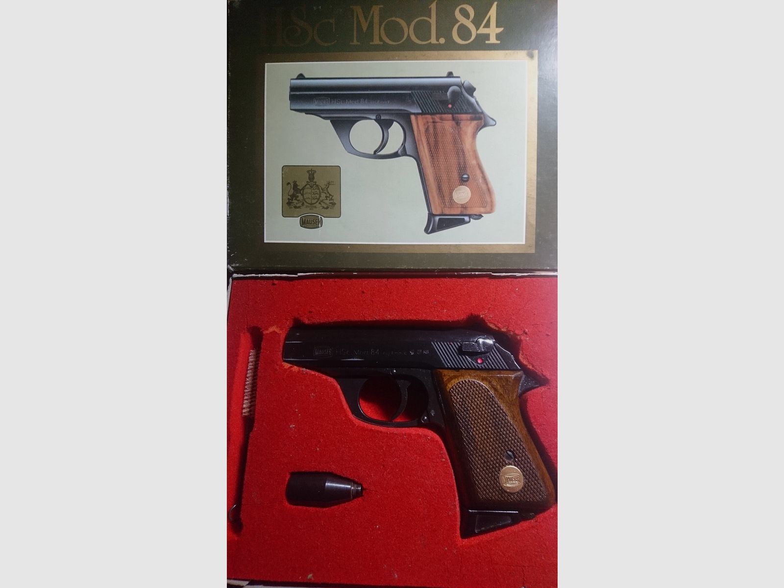 Mauser HSc. Mod.84 Schreckschuss Automatikpistole Set