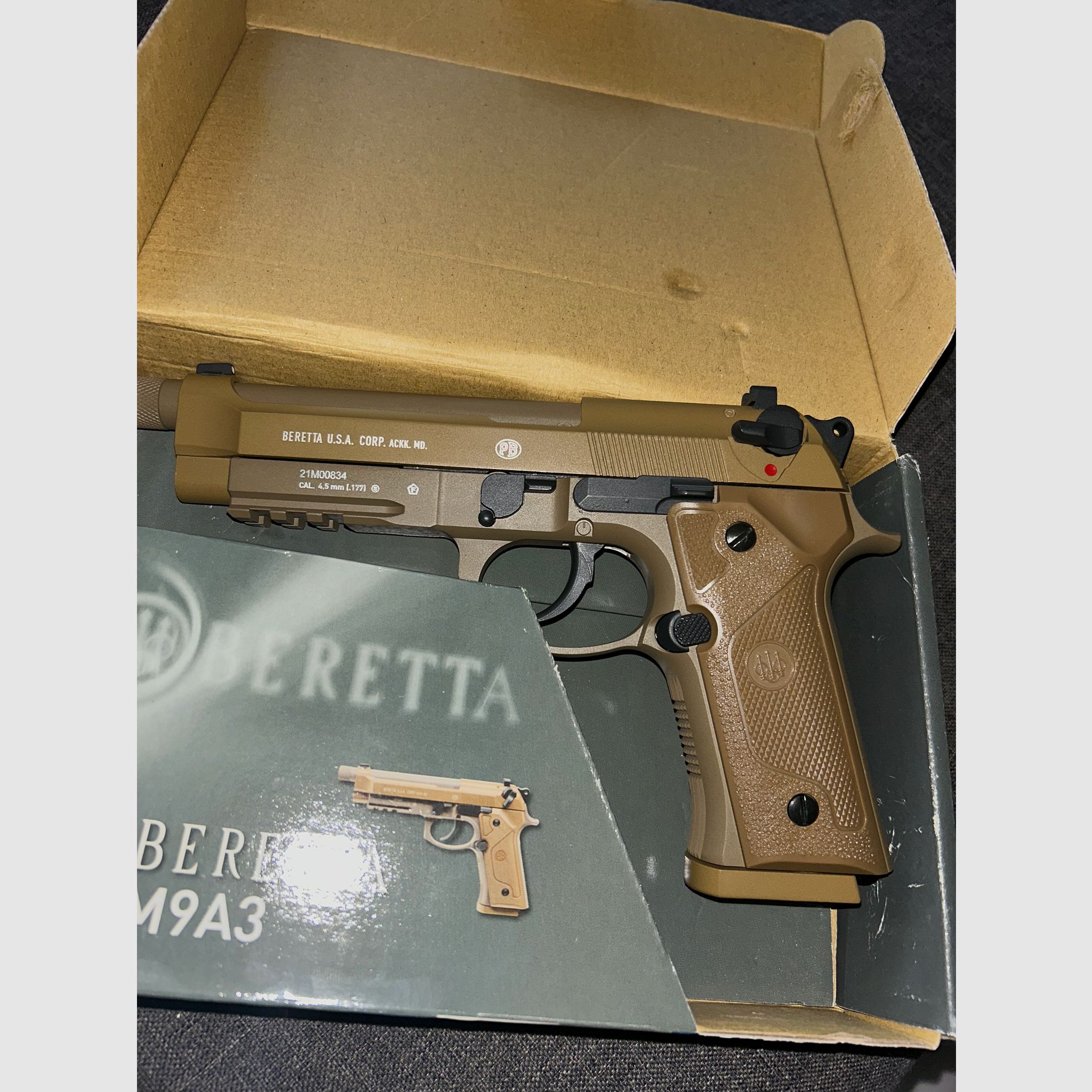 Beretta M9A3 / CO2 Blowback / 4,5mm Stahl BB