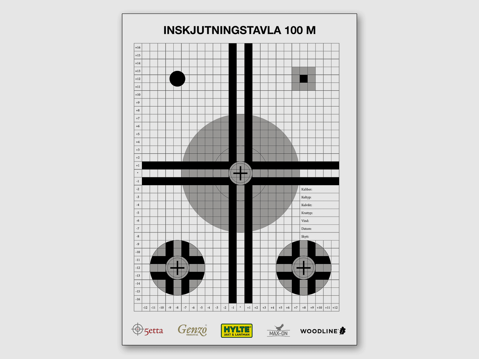 5etta Shooting Target 5er-Pack