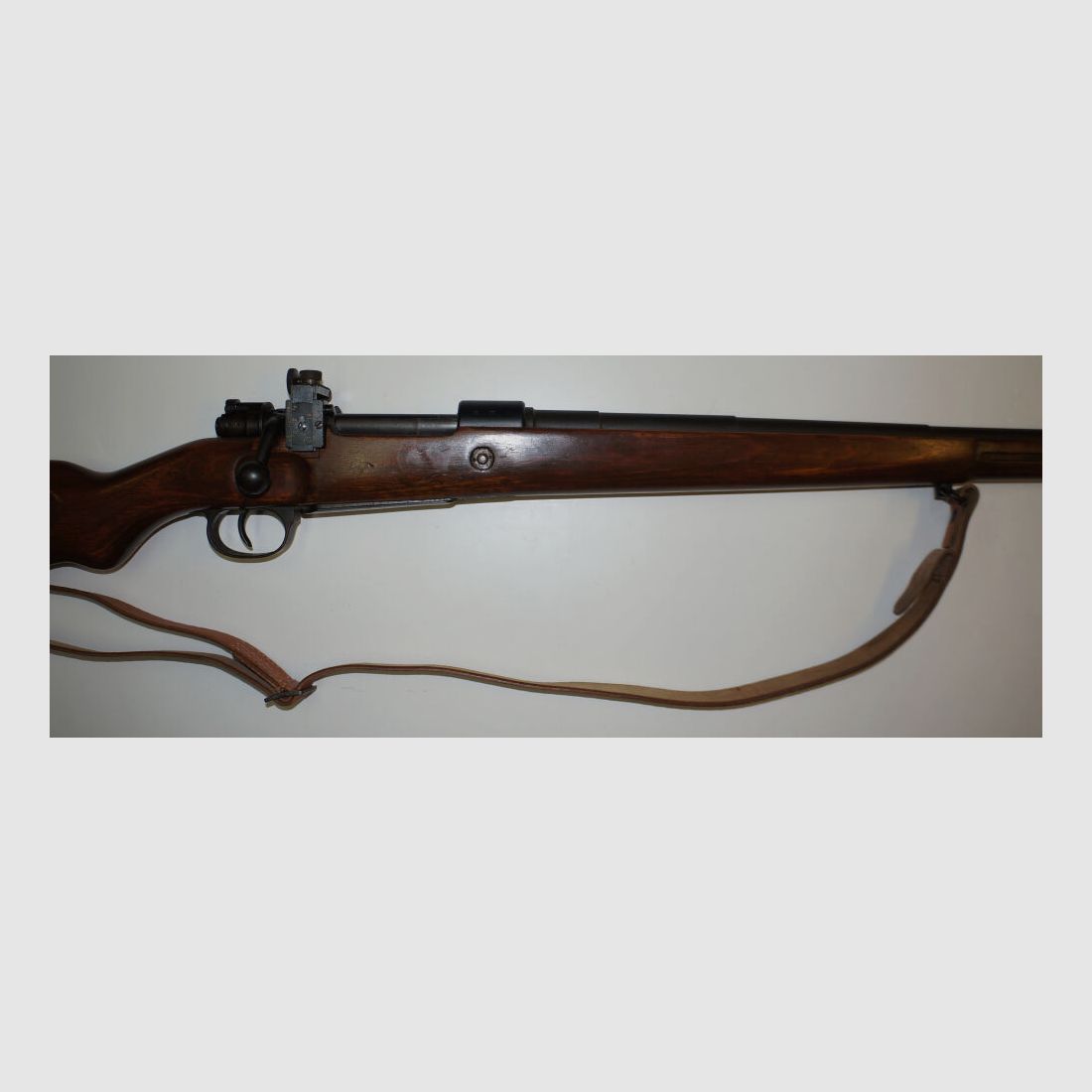 Mauser Werke Oberndorf a.N. Repeating rifle, match rifle byf42 Mauser K98k with long match barrel and diopter, front tunnel 6.5x55SE