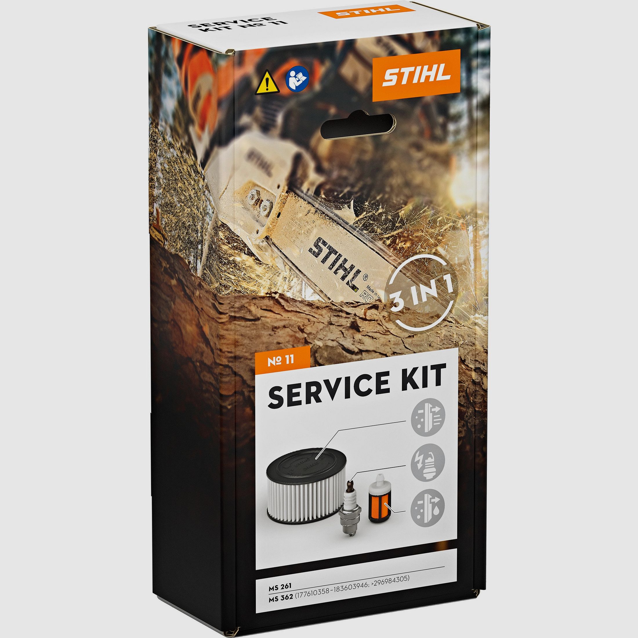 Stihl service kit for chainsaws