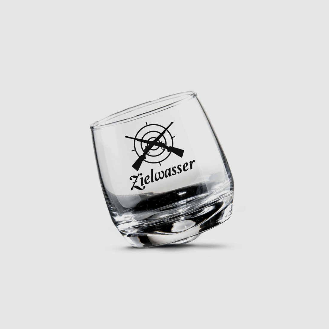 Gilde Wobble Glass Target Water 2-Piece Set