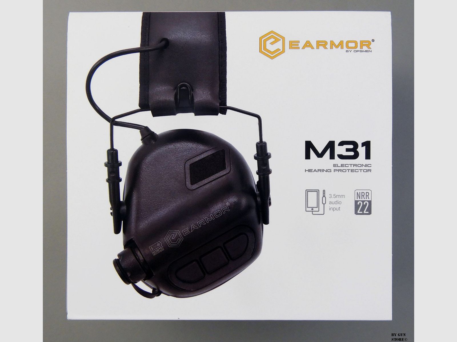 Cuffia Opsmen Tech Co. Earmor mod. M31 Elektronische Gehoorbescherming ZWART, afbeelding 1 van 3