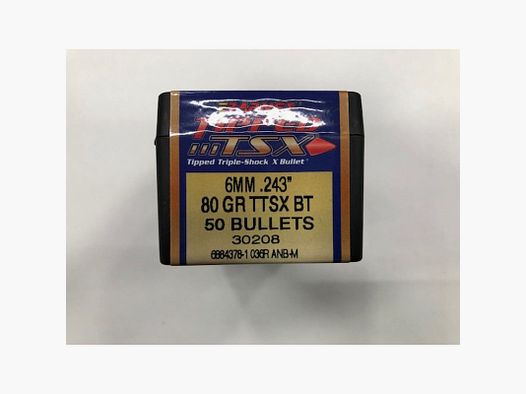 BARNES Geschosse TTSX Kal. 6 mm 80 gr