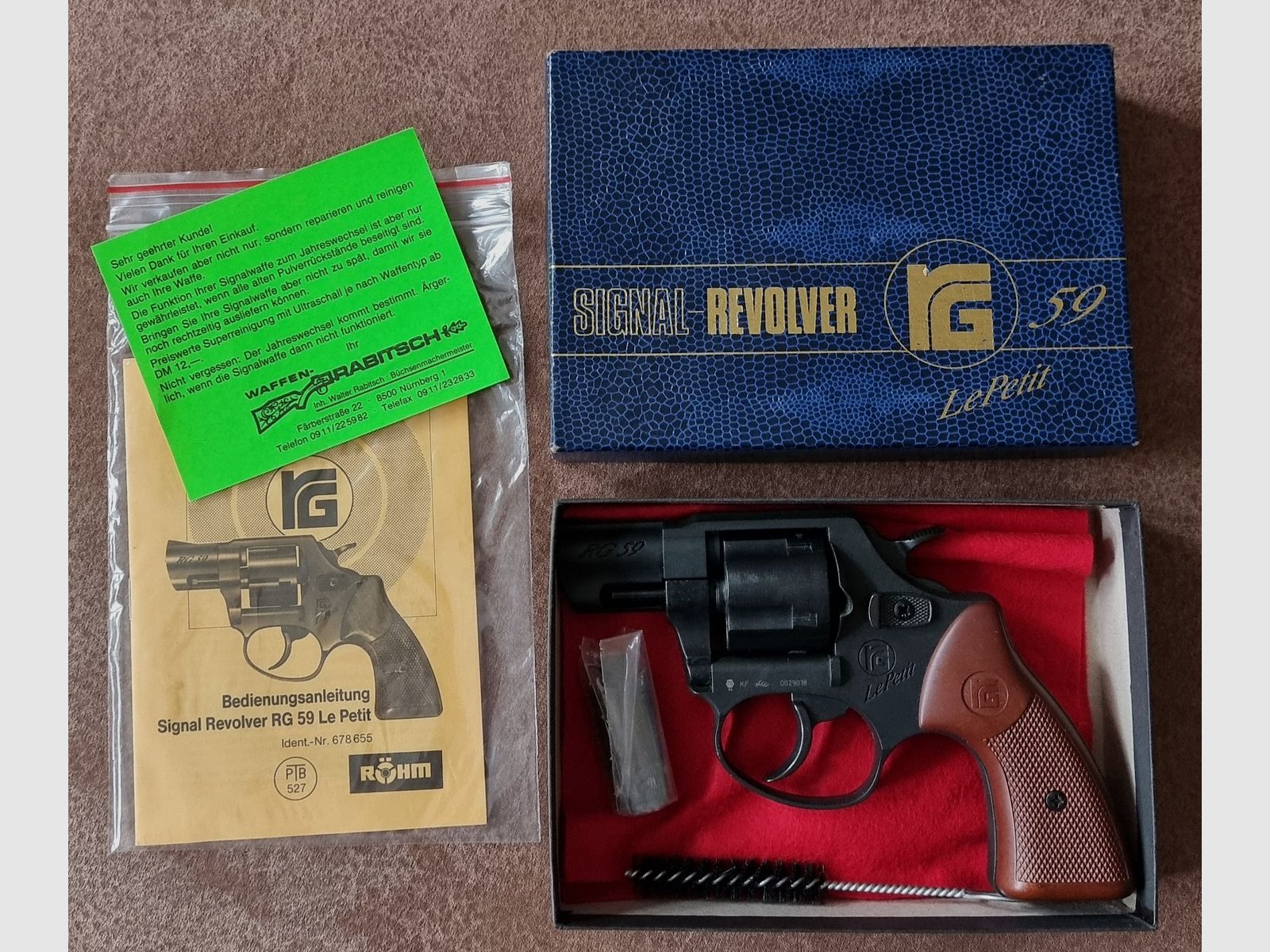 Röhm rg 59, neuwertig mit sämtlichem Zubehör