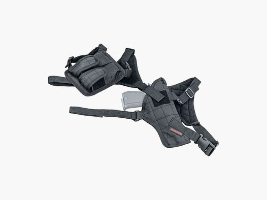 UMAREX Schulterholster Nylon Typ A für große Pistolen mit Doppel-Magazintasche