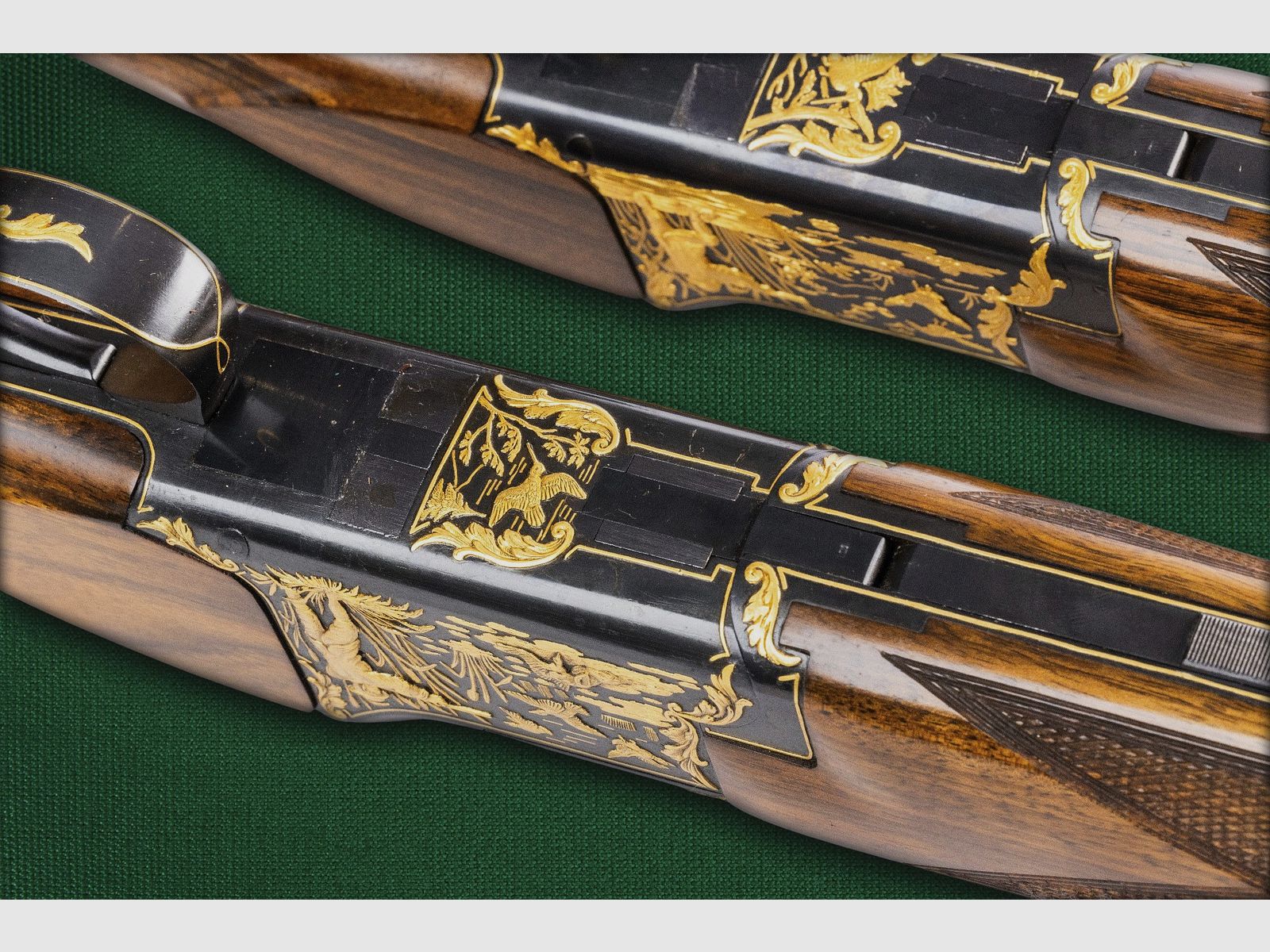 2 Browning B25 / FCS 25 Luxus-Flinten – Goldgravur – Sammlerzustand – Zertifikat