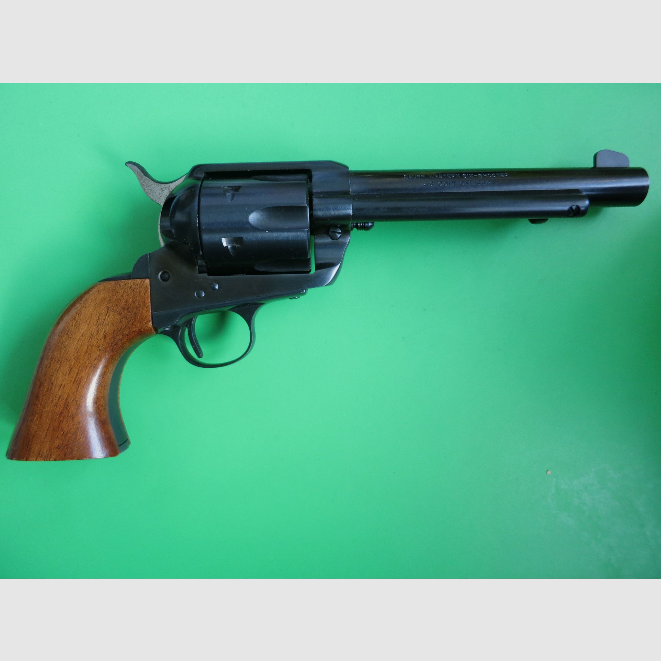 Western revolver, FJ. P. Sauer & Sohn, Western six-shooter, .45 Colt, collector's condition #67, image 6 of 11