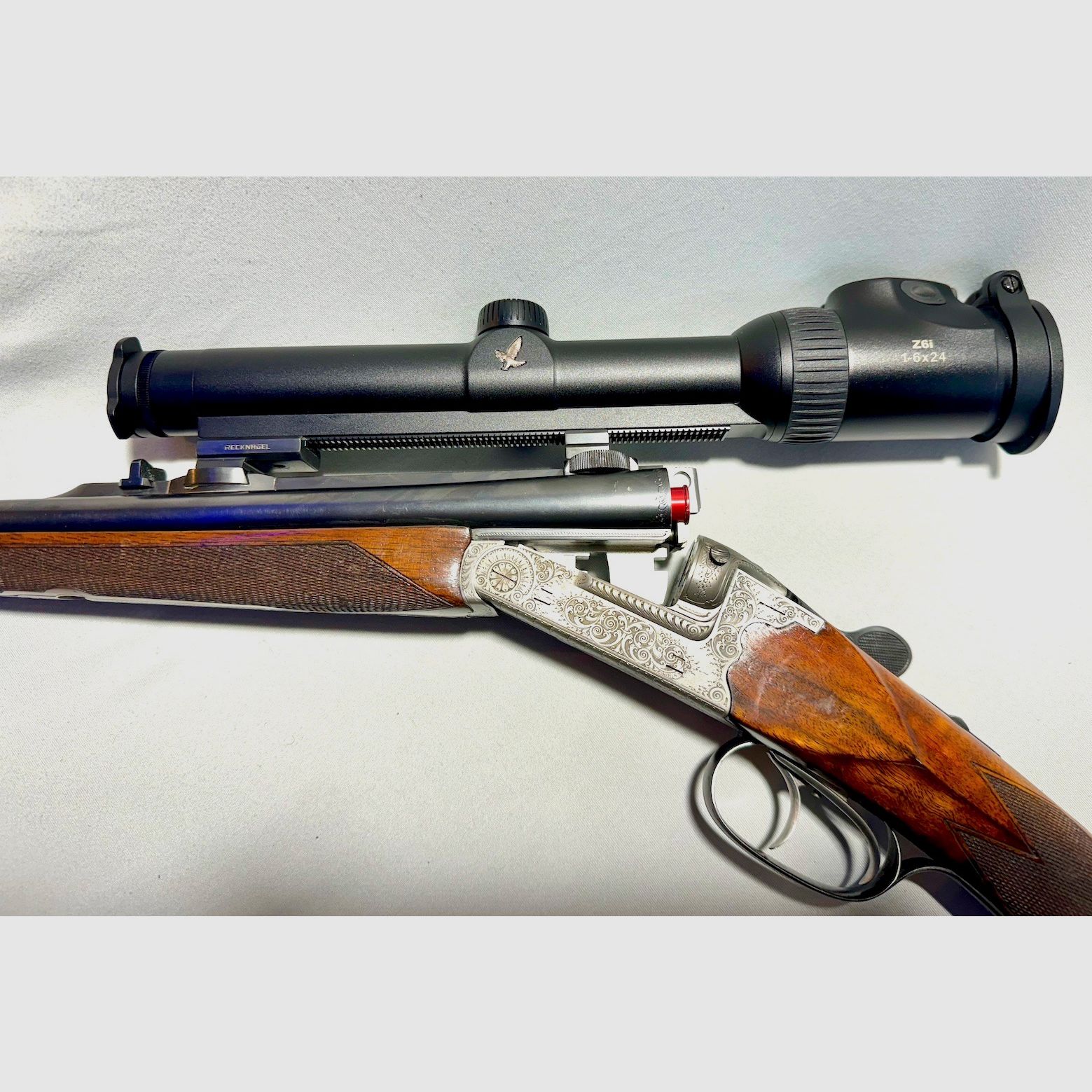 Doble rifle Hambrusch Ferlach 9,3x74R Swarovski Z6i TOP!