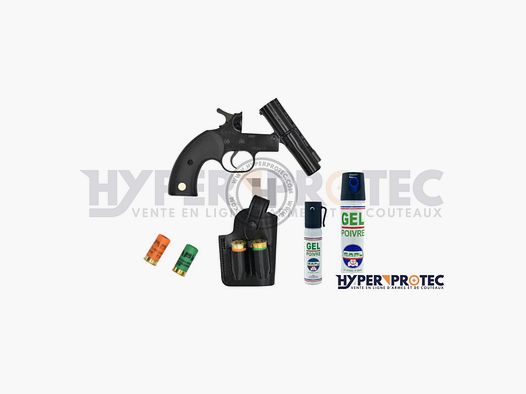 Pack SAPL GC27 + Cartouche + bombe lacrymogène + Holster de ceinture