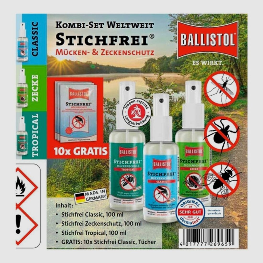 Kit anti-insectes BALLISTOL Stichfrei contre les moustiques et les tiques, image 3 sur 4