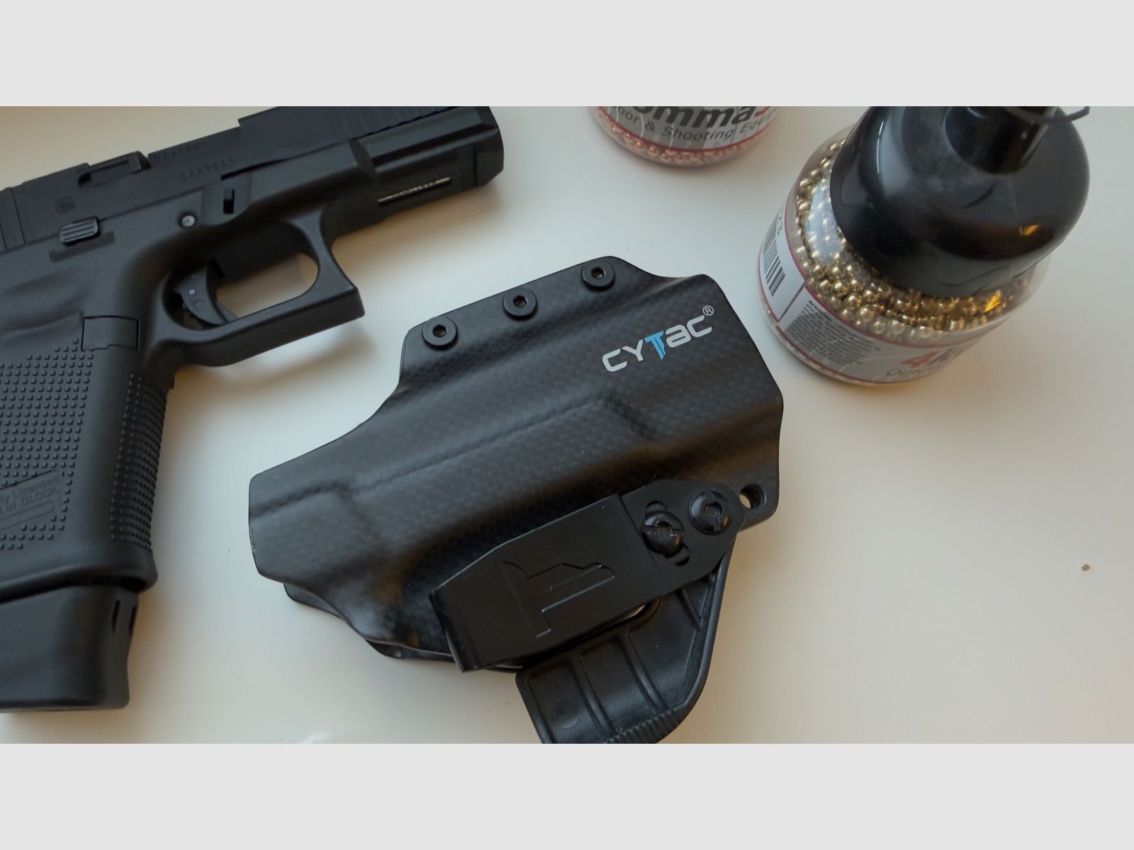 Glock 19 Gen 5 MOS 4mm stalen bb’s CO2