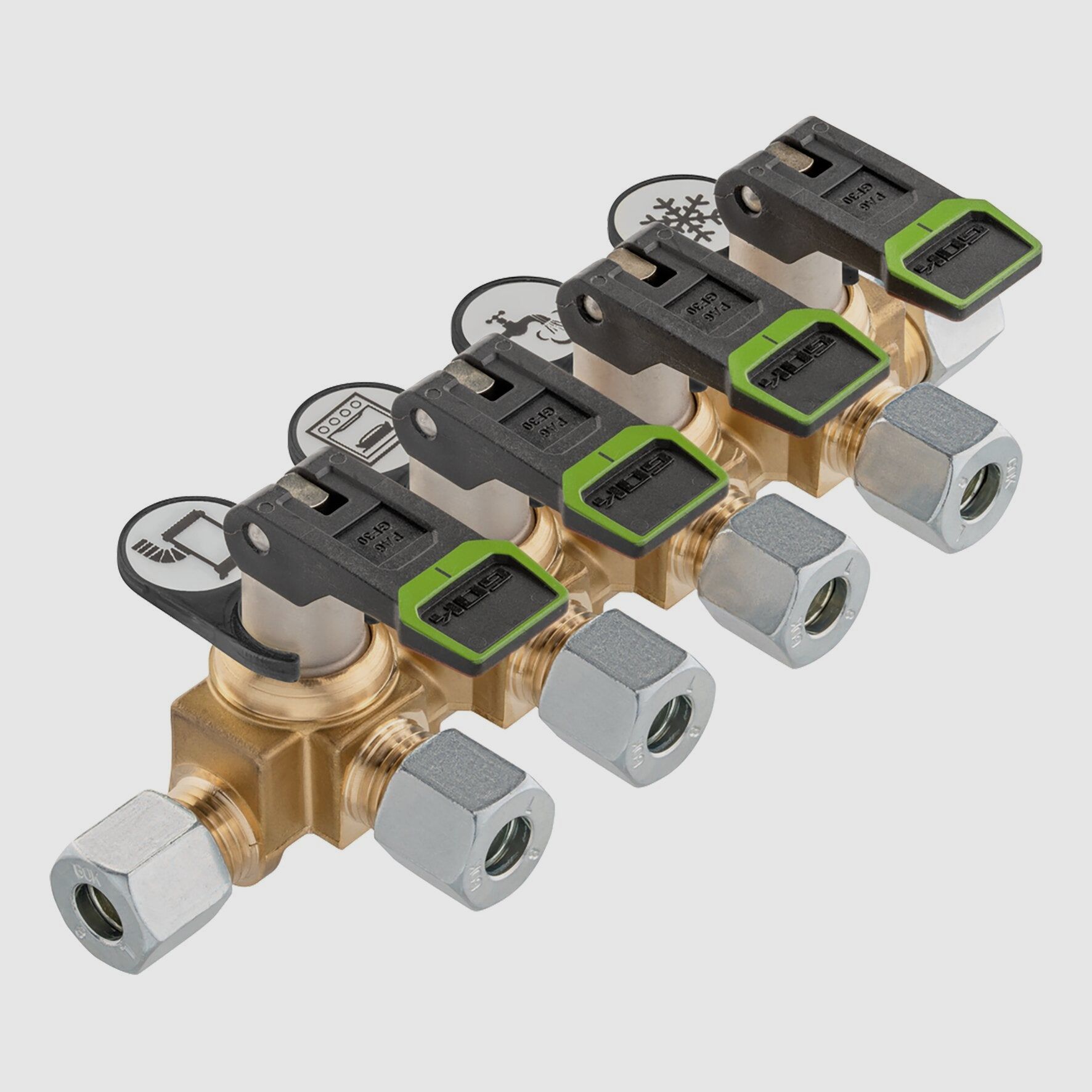 Verteilerblock KSV-AB4 kurz, ø 10 mm, Bild 2 von 2