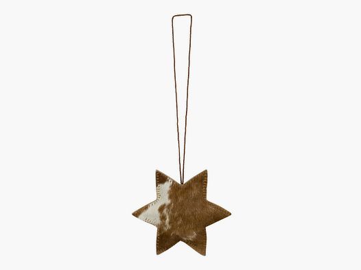 Lovergreen decoration motif star pendant made of leather