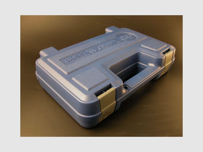 S&W mallette pour armes de poing jusqu'à 6 pouces, plastique "BLEU" Nouvelle Génération