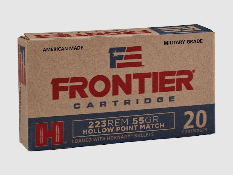 Hornady Frontier .223 Rem. 55GR HP Match 20 Patronen