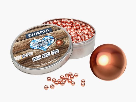DIANA Oktoberfest Blei BBs verkupfert 4,4mm 750 Stück