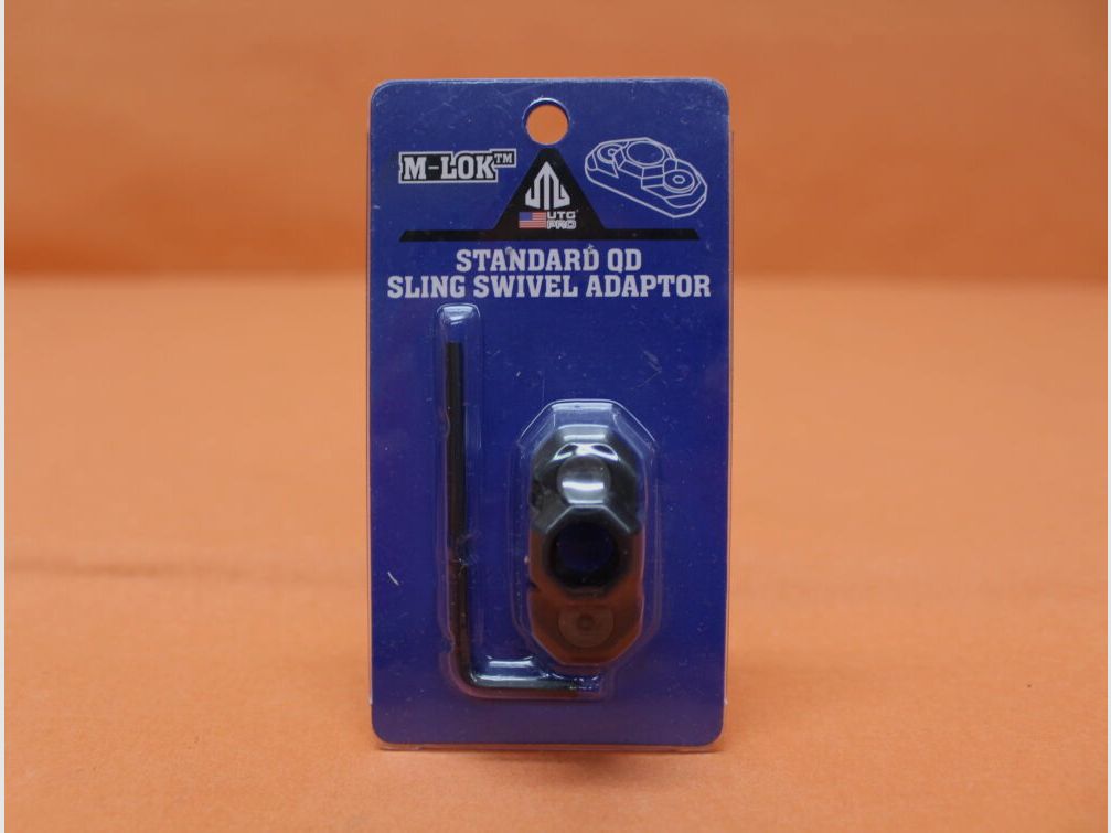 UTG - Leapers UTG PRO M-LOK Sling Swivel Adaptor (TLUSW001) für Standard QD Sling Swivel Push-Button Riemenöse
