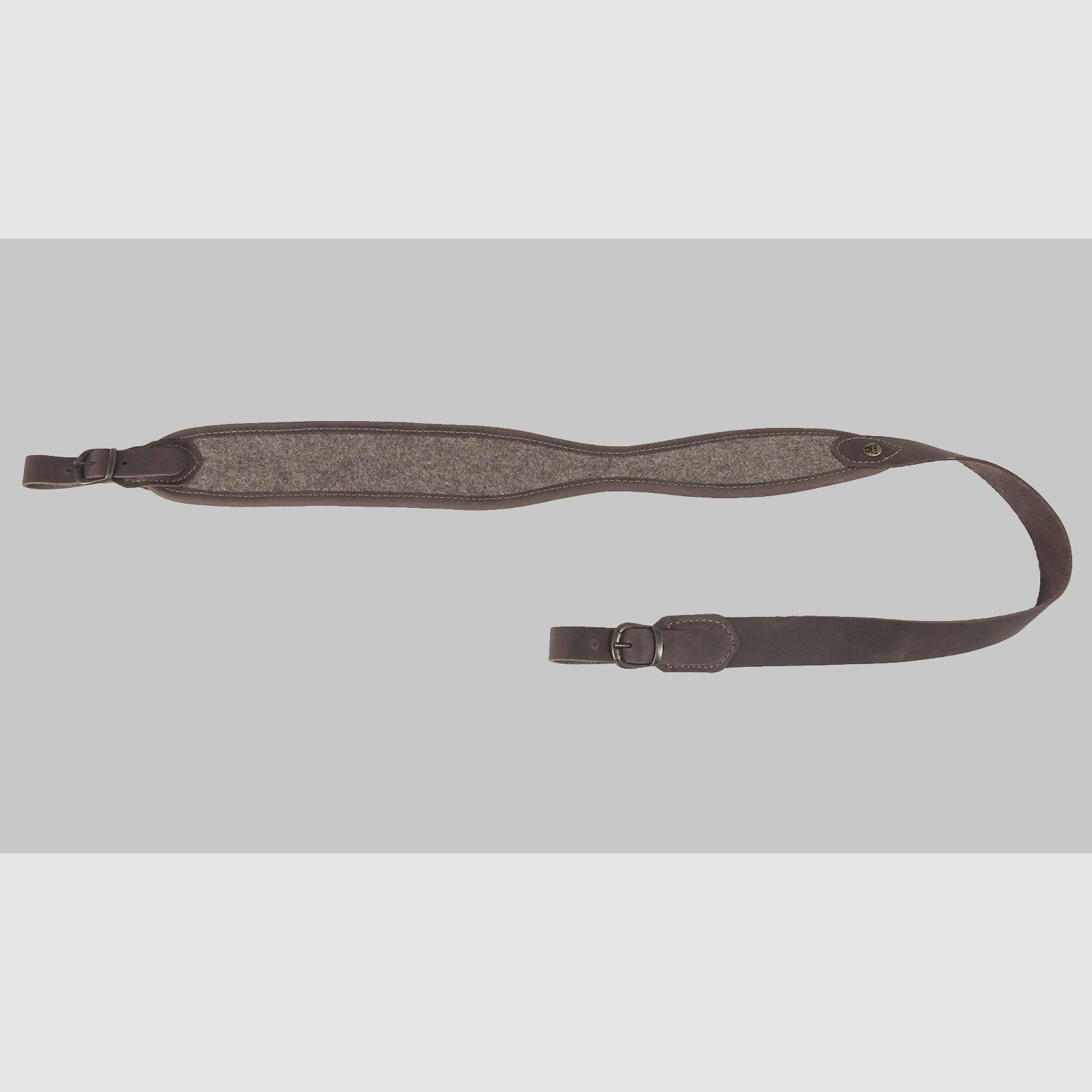 Cinghia per fucile AKAH in feltro di lana, goffrata, sagomata, 105 cm