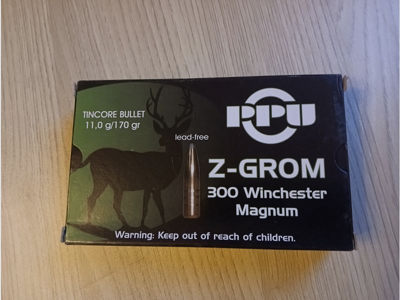 PPU Z-GROM .300 WinMag 170gr/11g 100 Schuss