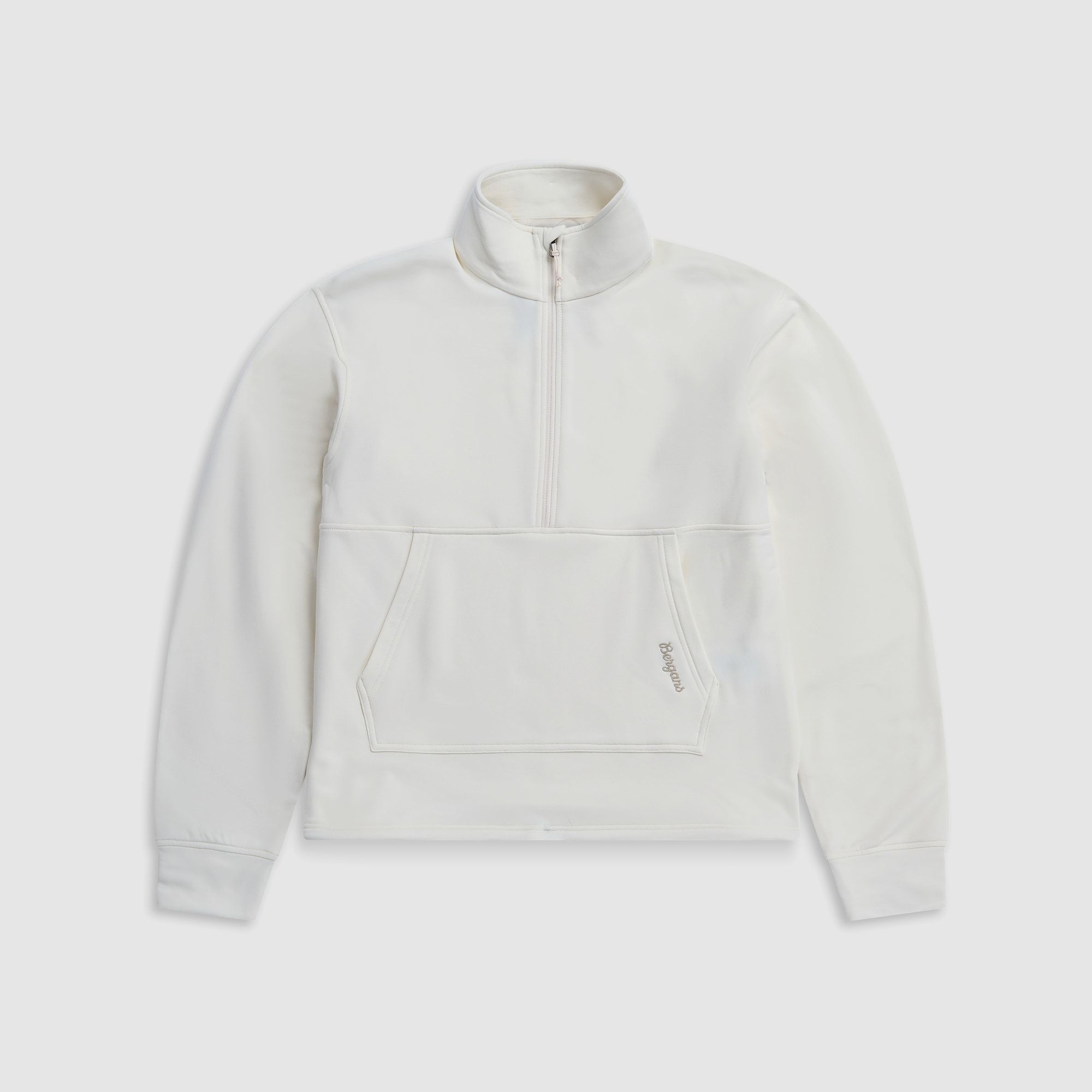 Bergans Midtli Midlayer Cropped Half-Zip Pullover Women Vanilla White XL