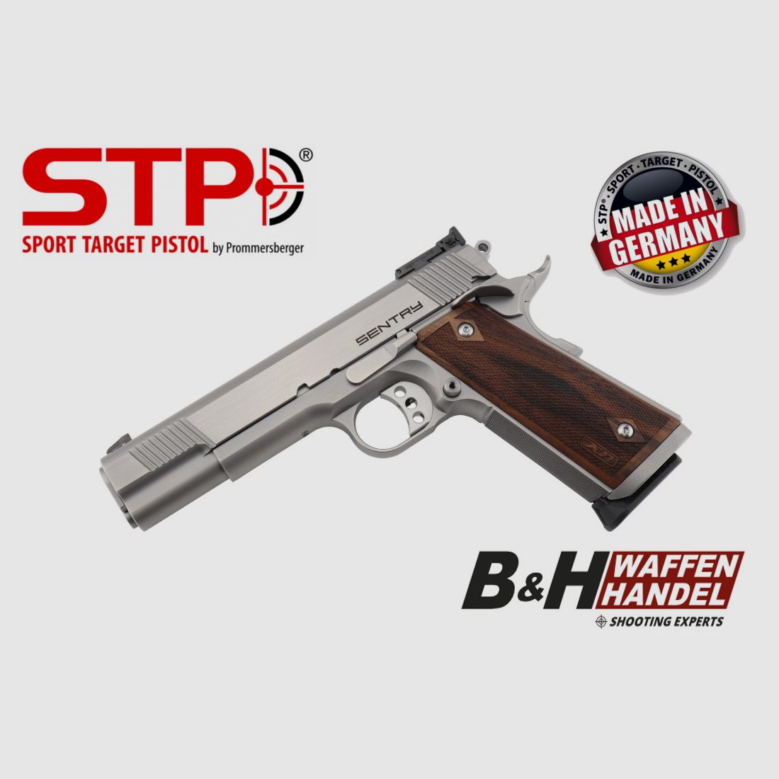  STP Sentry Silver 5.0 Kal.: .45Auto by Prommersberger Made in Germany, Bild 1 von 9