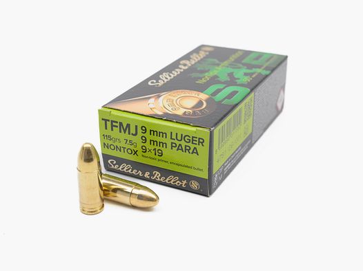 Sellier & Bellot 9 mm Luger TFMJ NonTox 7,5g/115grs.