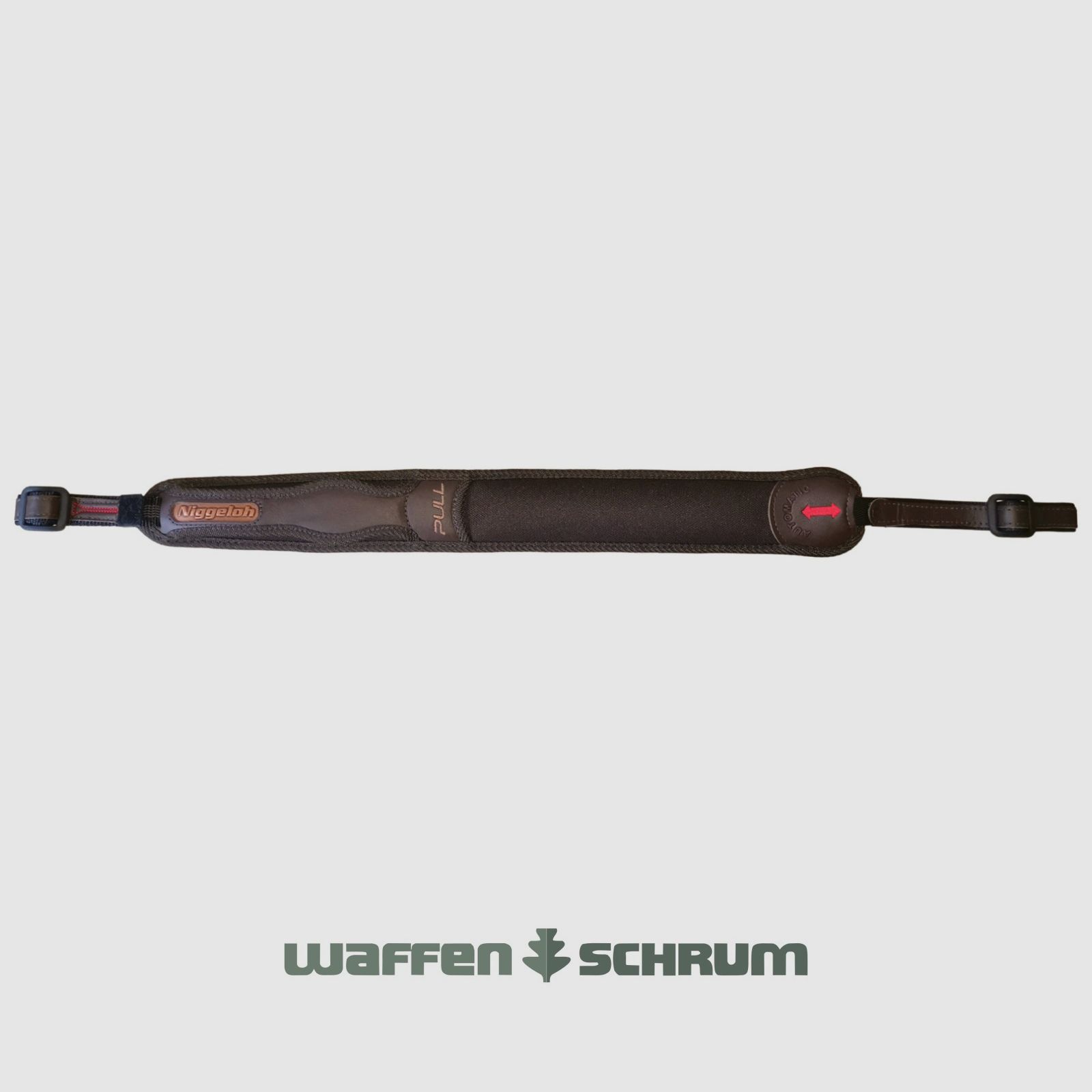 Niggeloh Gewehrriemen Automatic Pull Neopren - Leder - Braun