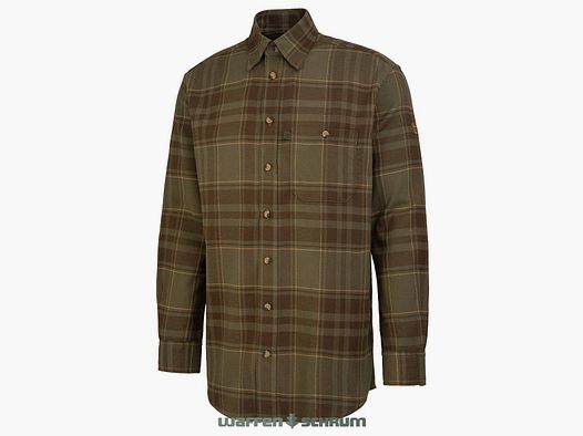 Böcker Shirt Flannel Kalle Olive