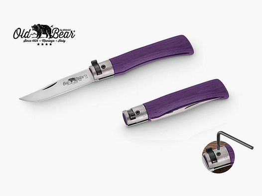 Nóż składany Antonini Old Bear KNF Purple S Satin Stainless