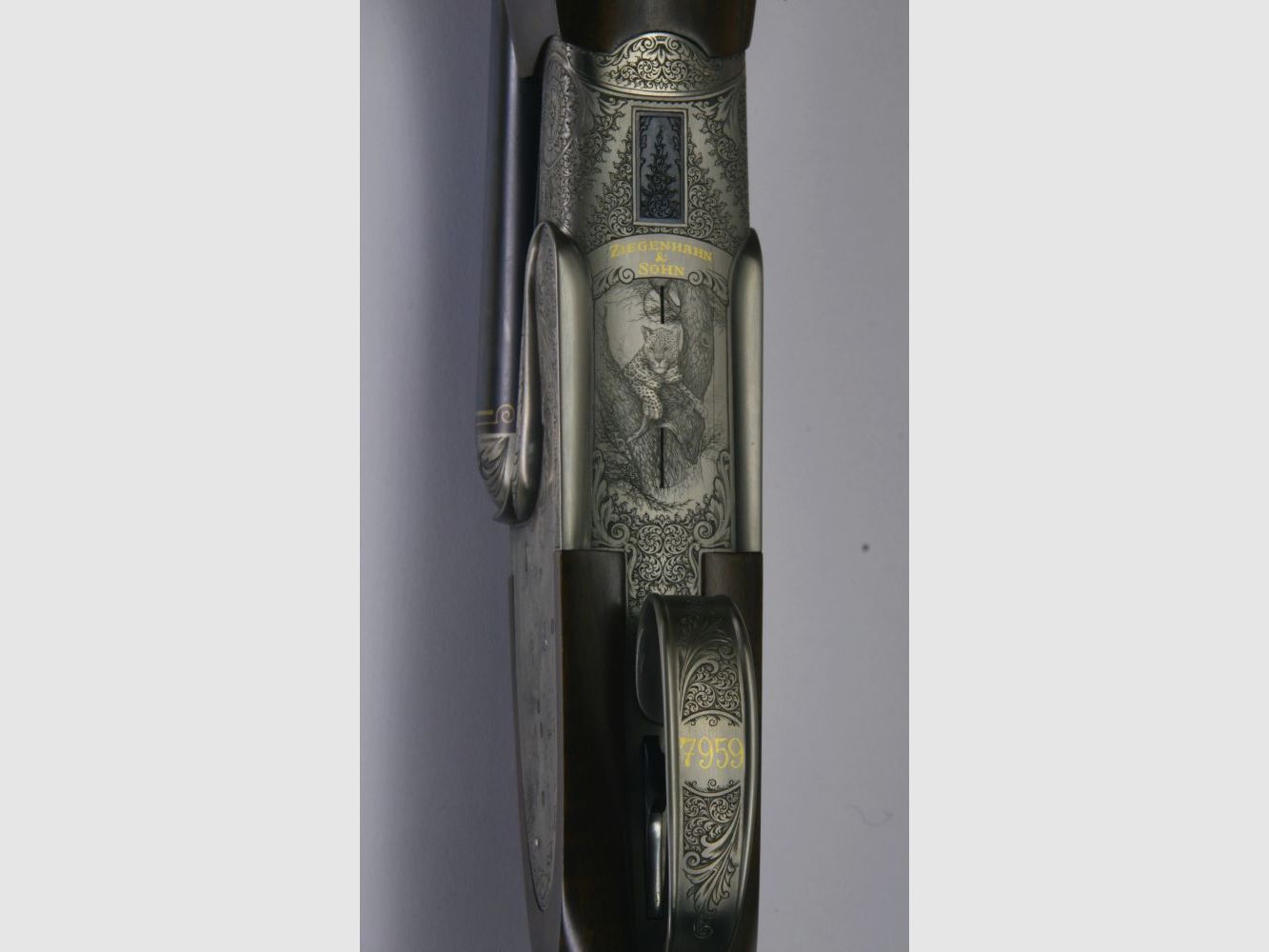 Ziegenhahn & Sohn, cerradura lateral, rifle doble de gran caza Big Five