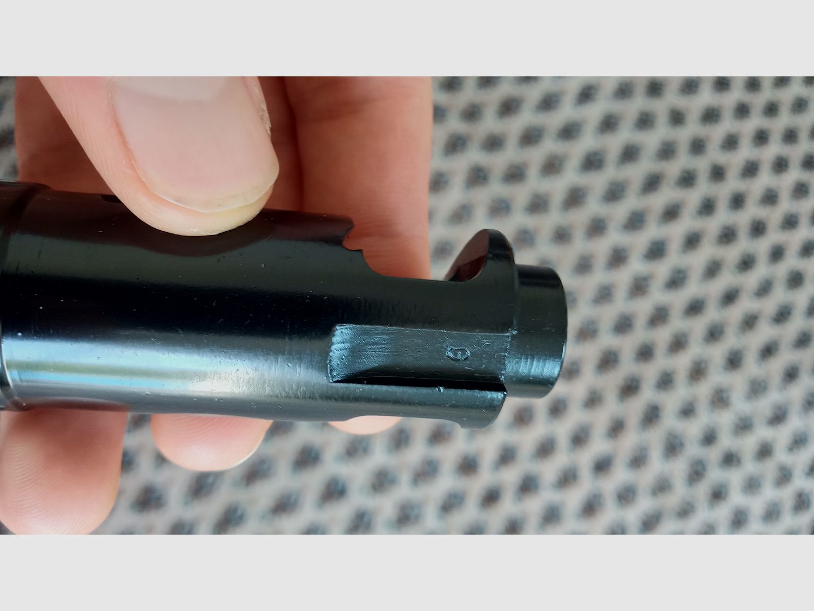 Tauchangebot: Wiesa 5,45/.223 Zick-Zack Flash Hider  gegen Arsenal Flash Hider // DDR NVA MPi AK74 24x1,5 mm Rechtsgewinde Mündungsbremse Mündungsfeuerdämpfer