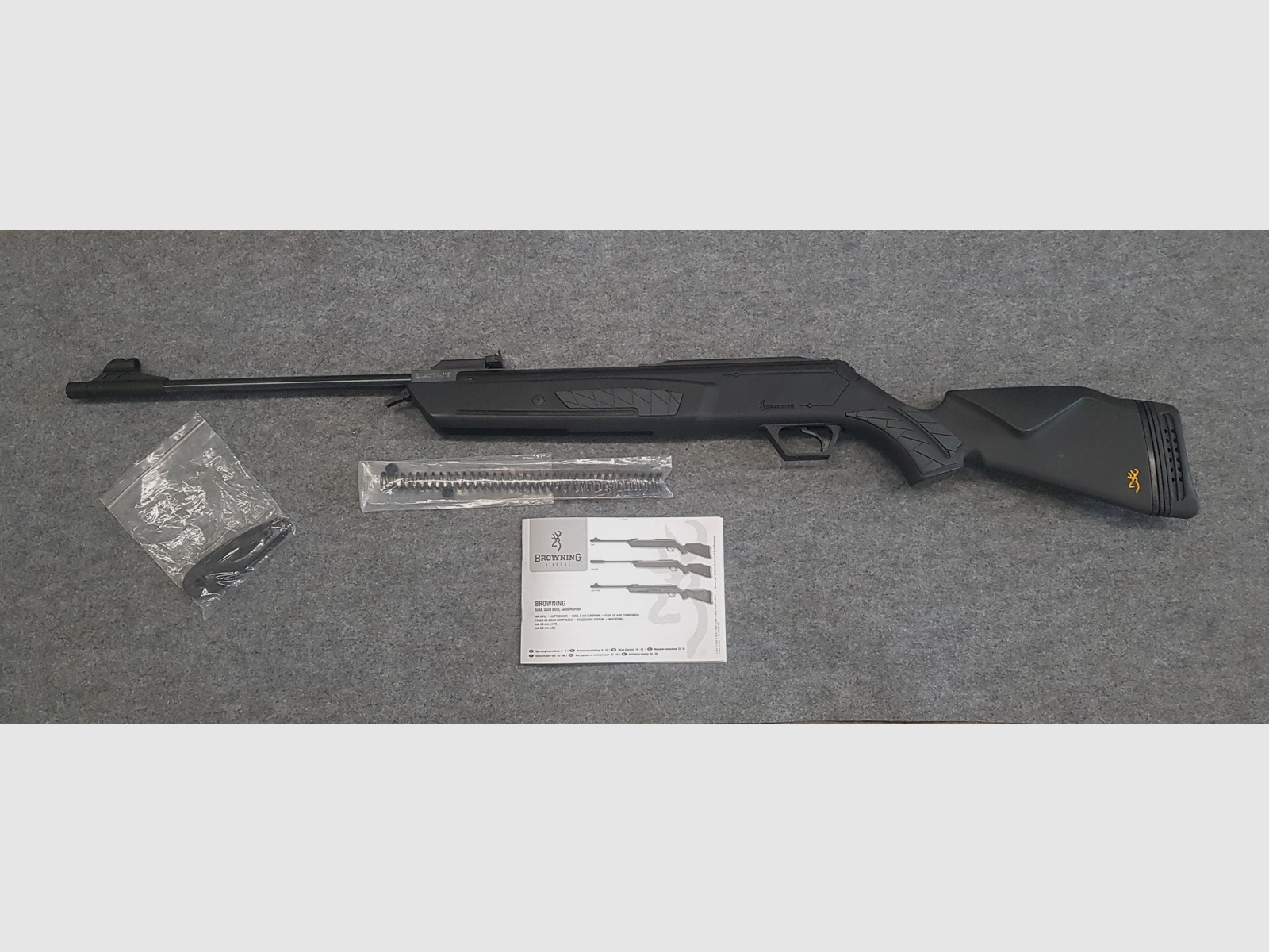 Neuwertig Browning Airguns Gold Umarex Knicker Luftgewehr mit F Zeichen cal. 4,5mm