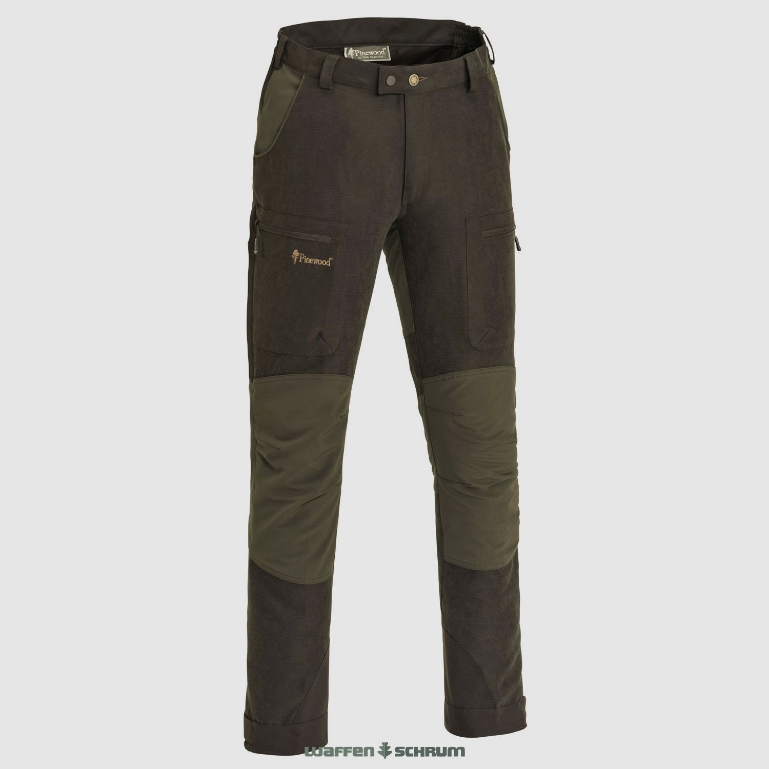 Pinewood Hose Caribou Hunt Extreme Suede Brown/ D. Olive