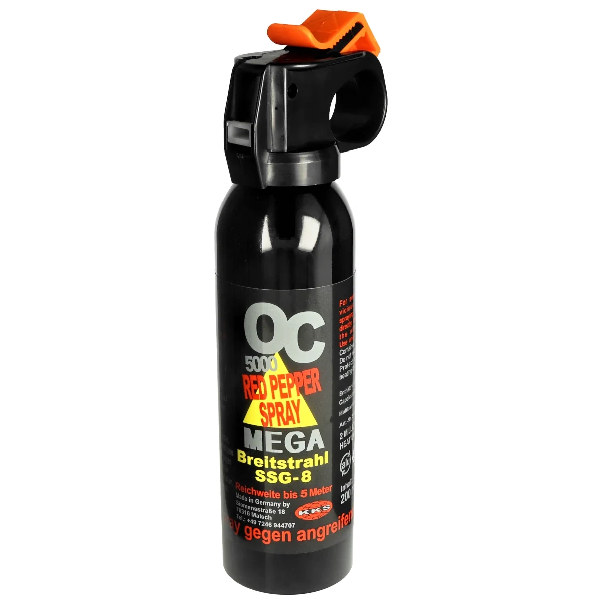 Pepperspray KKS OC 5000 – Gel – Nevel – 200 ml, afbeelding 1 van 3