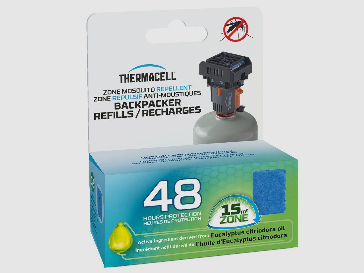 Recharge Répulsif à Moustiques M-48 pour Backpacker PT-19 Thermacell