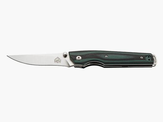 Couteau pliant PUMA TEC (G10 vert-noir, Liner Lock)