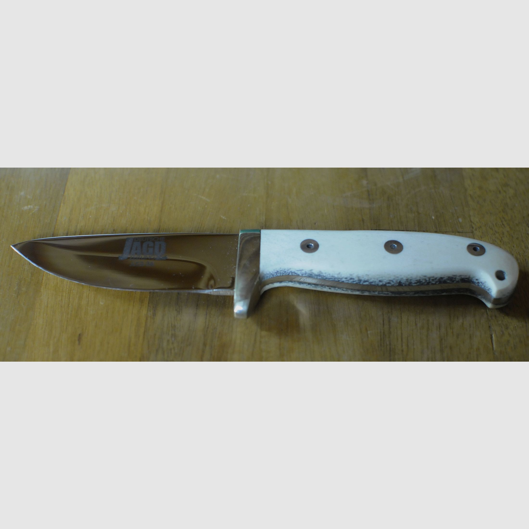 Jagdmesser ATS34 Mammut-Elfenbein Neu