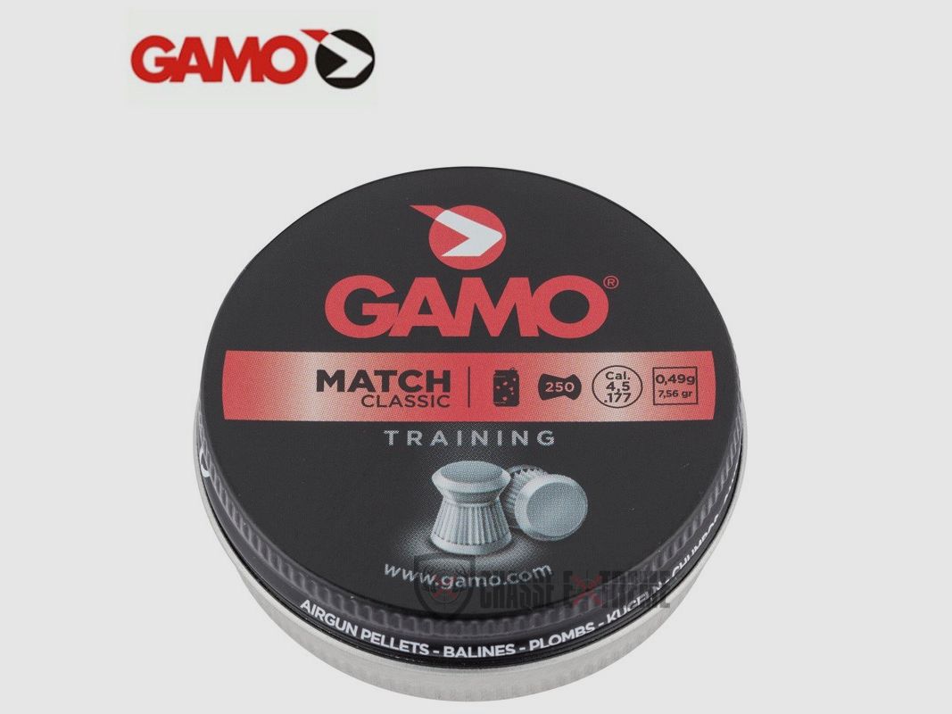250 Pellets GAMO Match Classic cal 5.5 mm, image 1 of 3