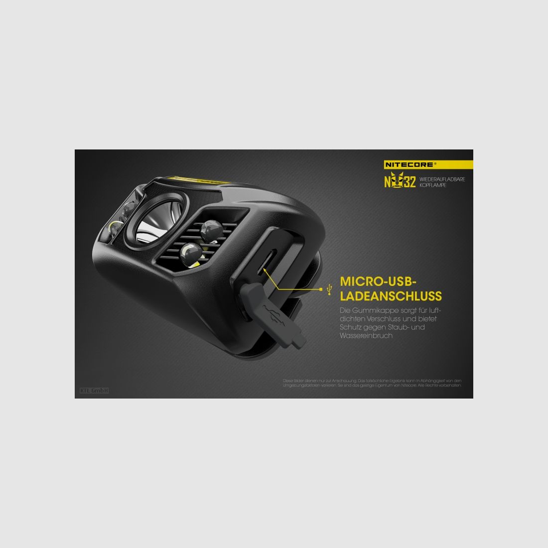 Nitecore NU32 Taschenlampe NU32 schwarz