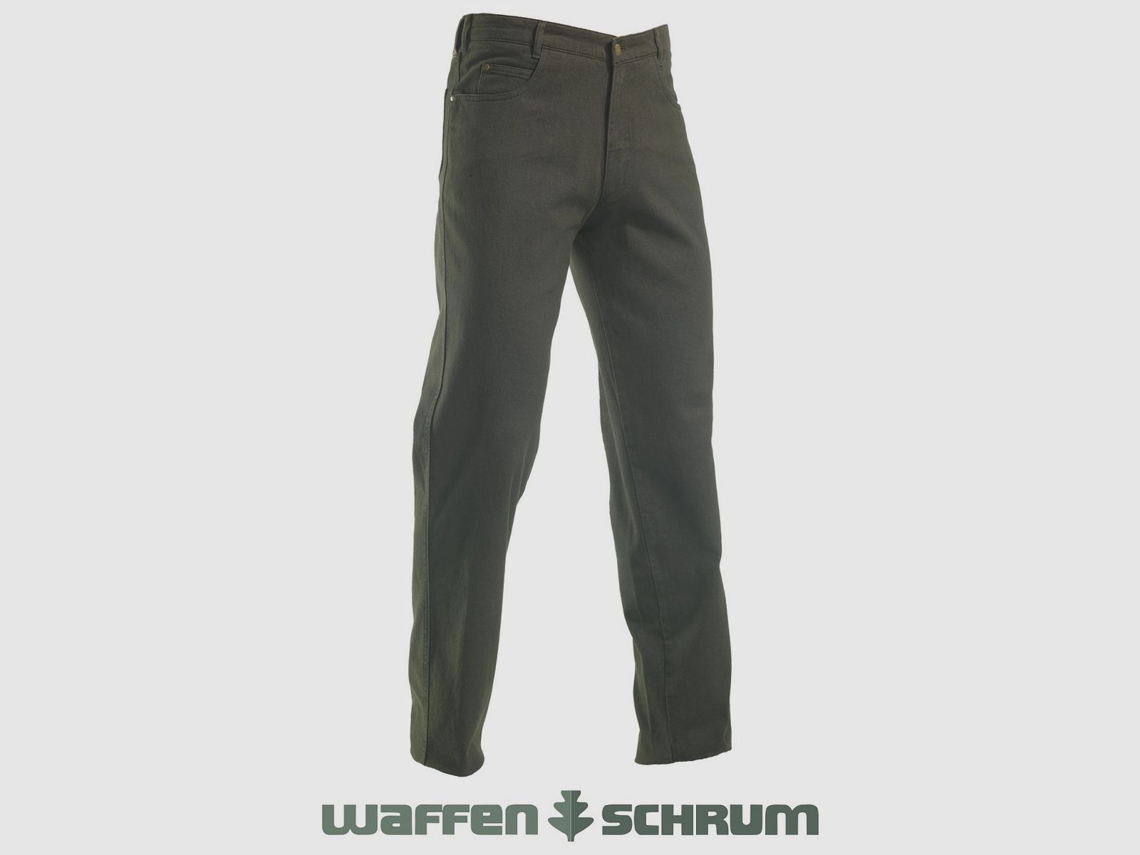 Rascher jachtjeans stretch groen