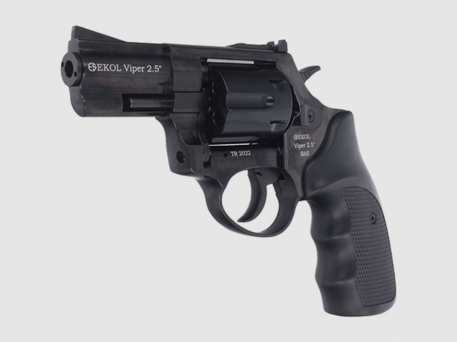 Revólver de alarma BAS Voltran EKOL Viper 2.5'' Black cal. .22 Long Blanc, imagen 2 de 7